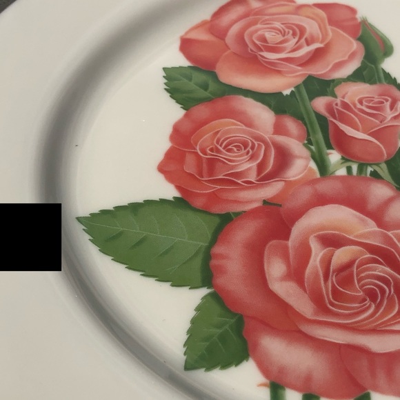 Gorham True Vintage Fine China Porcelain 1976 Cathedral Pink Roses Art Plate - Picture 11 of 16